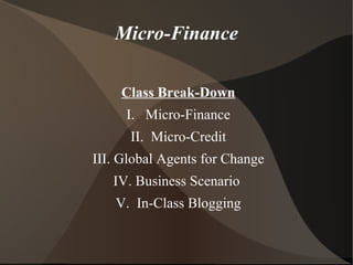 Micro-Finance ,[object Object]