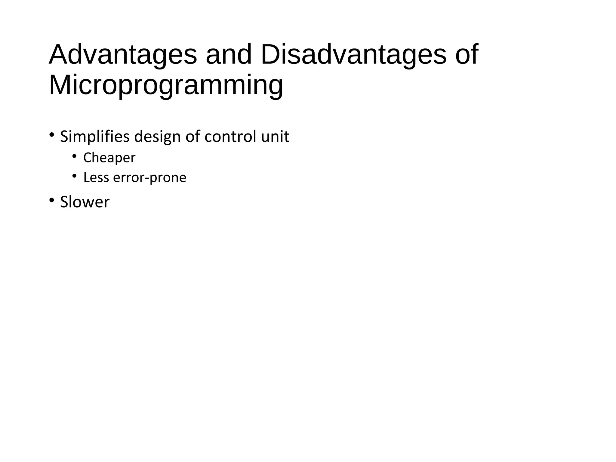 Micro programmed control | PPT | Programming Languages | Computing