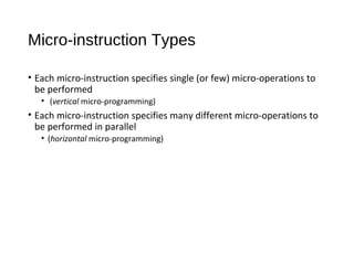 Micro programmed control | PPT | Programming Languages | Computing