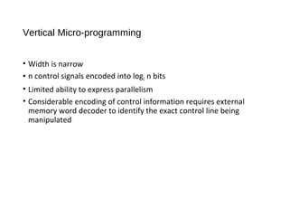 Micro programmed control | PPT | Programming Languages | Computing