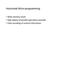 Micro programmed control | PPT | Programming Languages | Computing