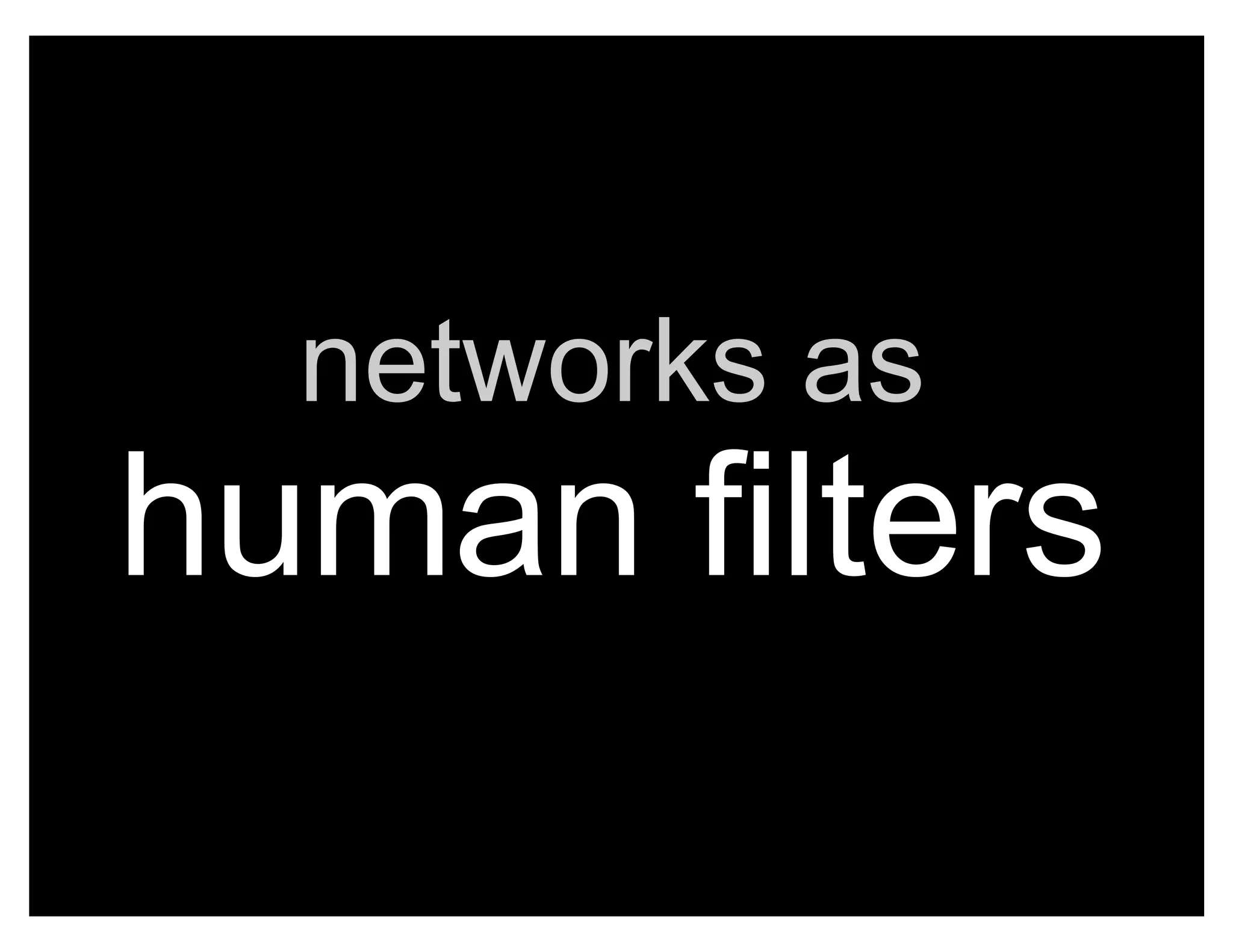 The Micro-Sociology of Networks