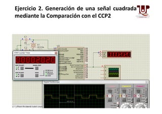 Ejercicio 2. Generación de una señal cuadrada
mediante la Comparación con el CCP2
Prof. Luis Zurita Microcontroladores II
 