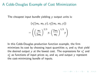 Cost Function Minimization Math Micro 8 - Cost Minimization Microeconmics | PDF
