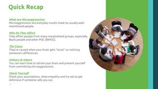 Microaggressions what are they and how can i avoid using them | PDF