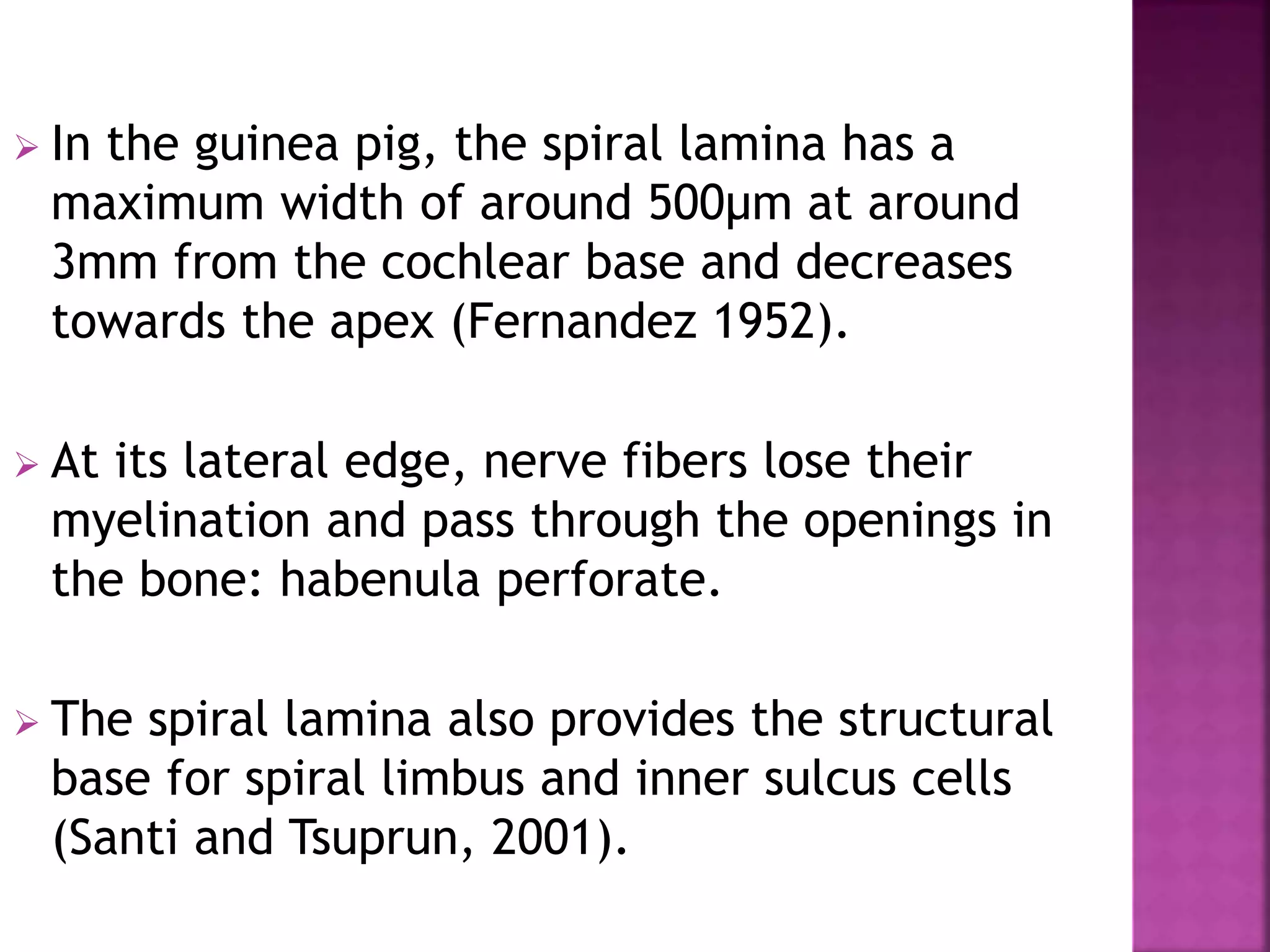 Micro anatomy of cochlea humans and animals | PPTX