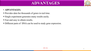 principles underlying microarray technology, explores the various types ...