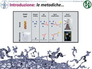 Introduzione: le metodiche…
Università degli Studi di Firenze SOD Immunoallergologia Winter School SIAIC 20 Febbraio 2010
 