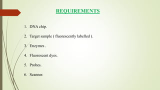 DNA MICROARRAY TECHNIQUES | PPTX