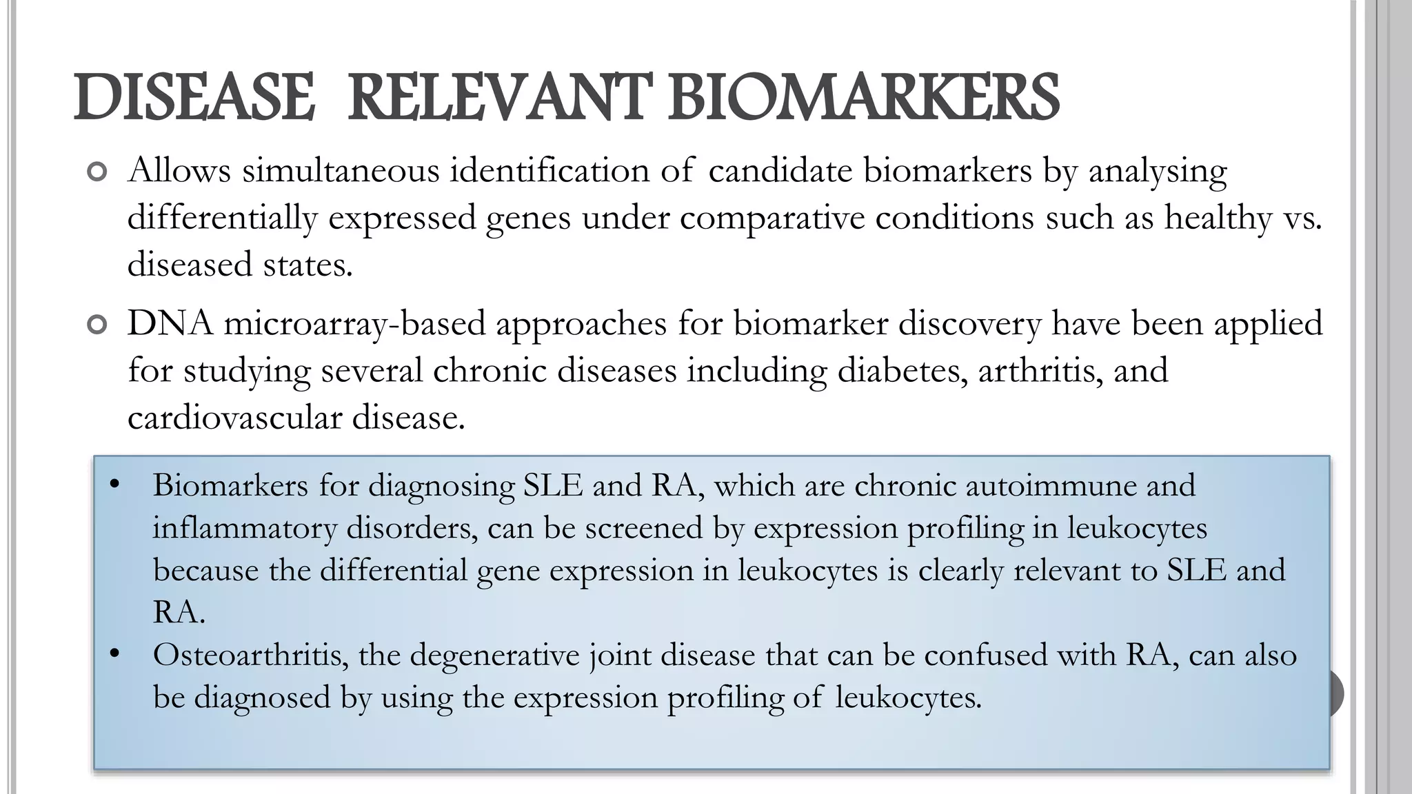 Microarray technology and applications | PPTX