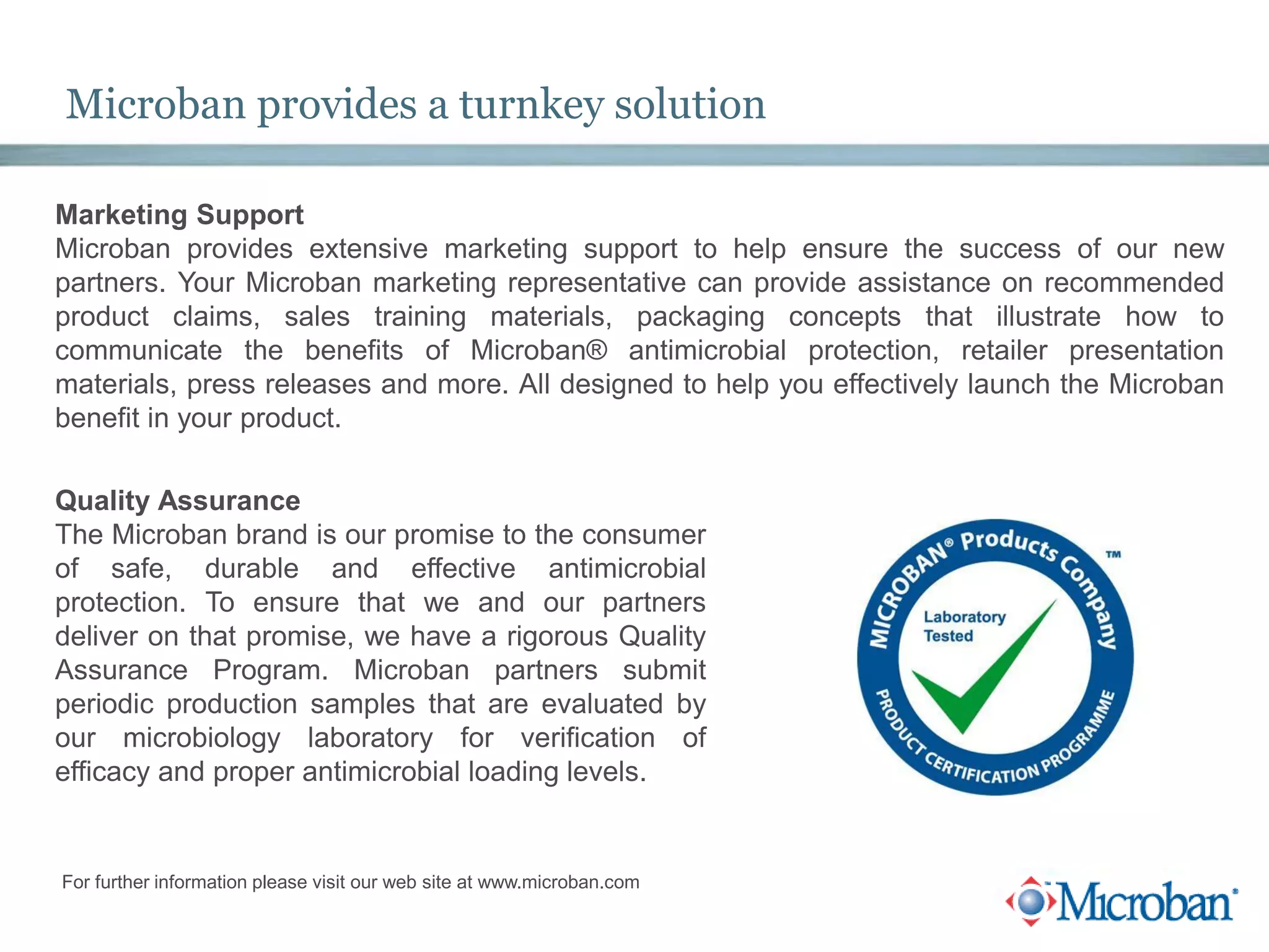 Microban antimicrobial protection | PPT