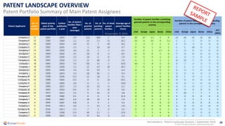 20
© 2016 All rights reserved | www.knowmade.com
Microbattery - Patent Landscape Analysis | September 2016
PATENT LANDSCAPE OVERVIEW
Patent Portfolio Summary of Main Patent Assignees
Knowmade © 2016
 