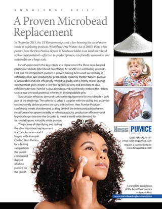 Microbead Replacement Exfoliant (knowledge brief)