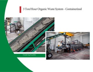 3 Ton/Hour Organic Waste System - Containerized
Transferring the pellets
 