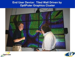 End User Device:  Tiled Wall Driven by  OptIPuter Graphics Cluster 