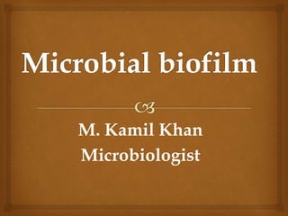 M. Kamil Khan
Microbiologist
 