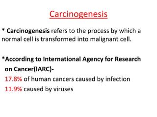 Microbial carcinogenesis - Molecular Mechanism of Cancer | PPTX