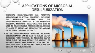 Microbial Desulfurization of Coal ppt .pptx