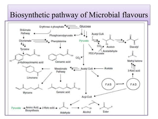 Biosynthetic pathway of Microbial flavours
 
