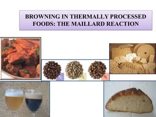 BROWNING IN THERMALLY PROCESSED
FOODS: THE MAILLARD REACTION
 