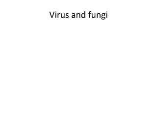 Virus and fungi
 