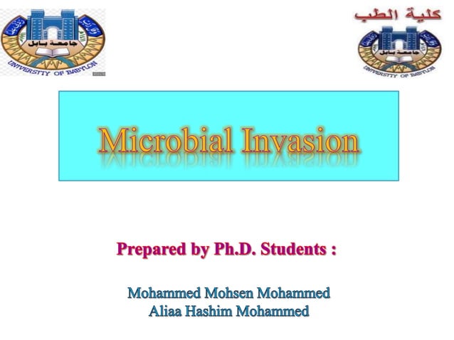 microbial invasion .pptx | Infectious Diseases | Diseases and Conditions