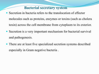 Pathogen Secretion Microbial pathogenicity | PPTX