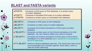 Fasta Variants Microbial physiology in genomic era | PPTX