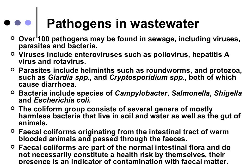 Microbial removal during sewage treatment