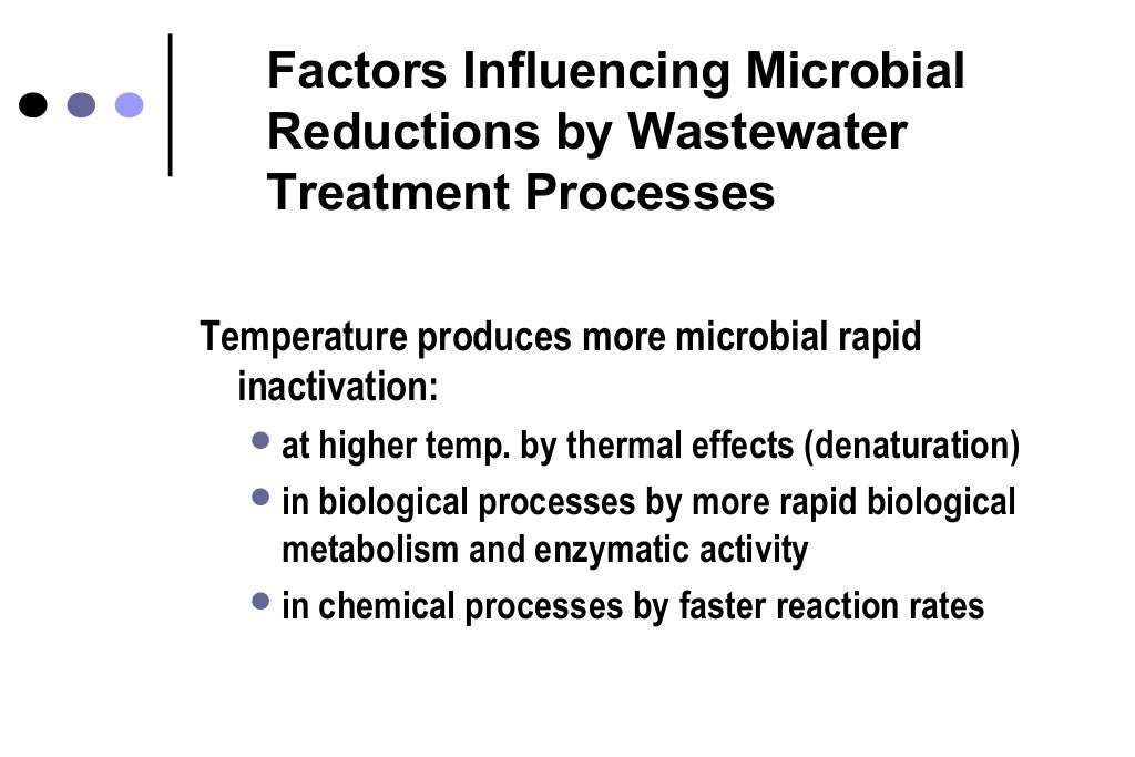 Microbial removal during sewage treatment