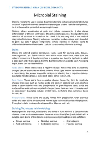 Microbial Staining | PDF