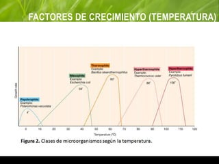 FACTORES DE CRECIMIENTO (TEMPERATURA)
 