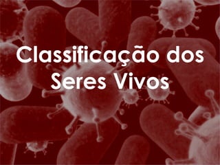 Classificação dos Seres Vivos 