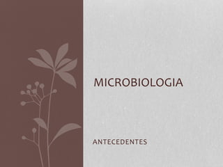 ANTECEDENTES
MICROBIOLOGIA
 