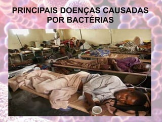 PRINCIPAIS DOENÇAS CAUSADAS
POR BACTÉRIAS
 