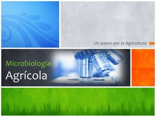 Un paseo por la Agricultura
Microbiología
Agrícola
 