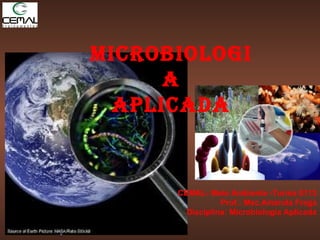 Microbiologi
a
aPlicaDa
CEMAL- Meio Ambiente -Turma 0113
Prof.: Msc.Amanda Fraga
Disciplina: Microbiologia Aplicada
 