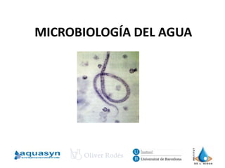 MICROBIOLOGÍA DEL AGUA
 
