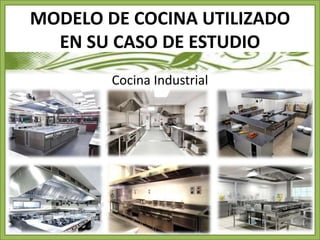 MODELO DE COCINA UTILIZADO 
EN SU CASO DE ESTUDIO 
Cocina Industrial 
 