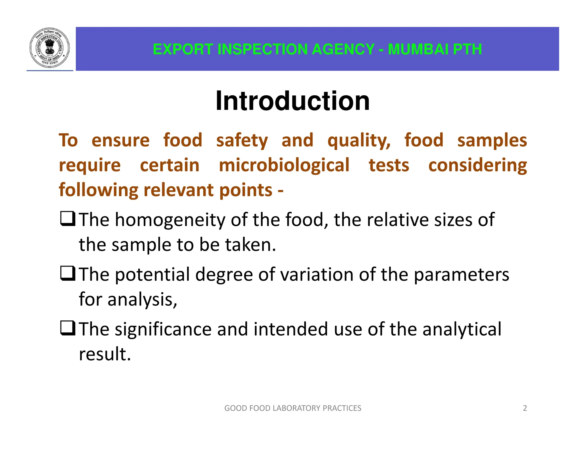 Microbiological Analysis of Food & Food Product | PDF