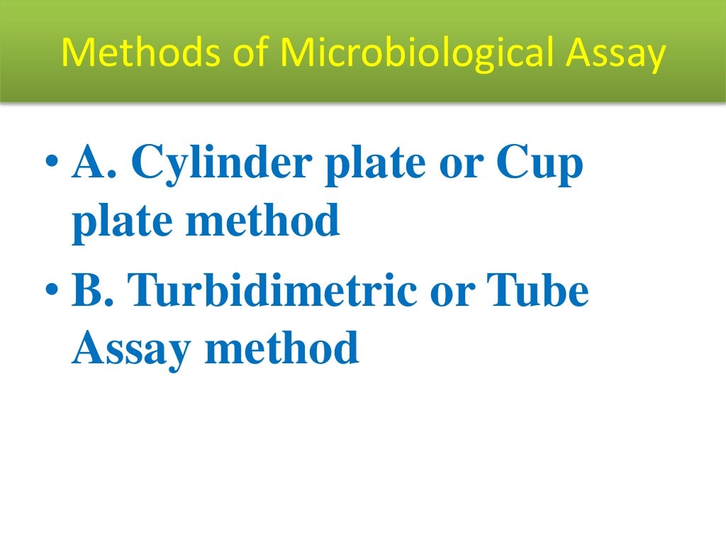 Microbiological assay