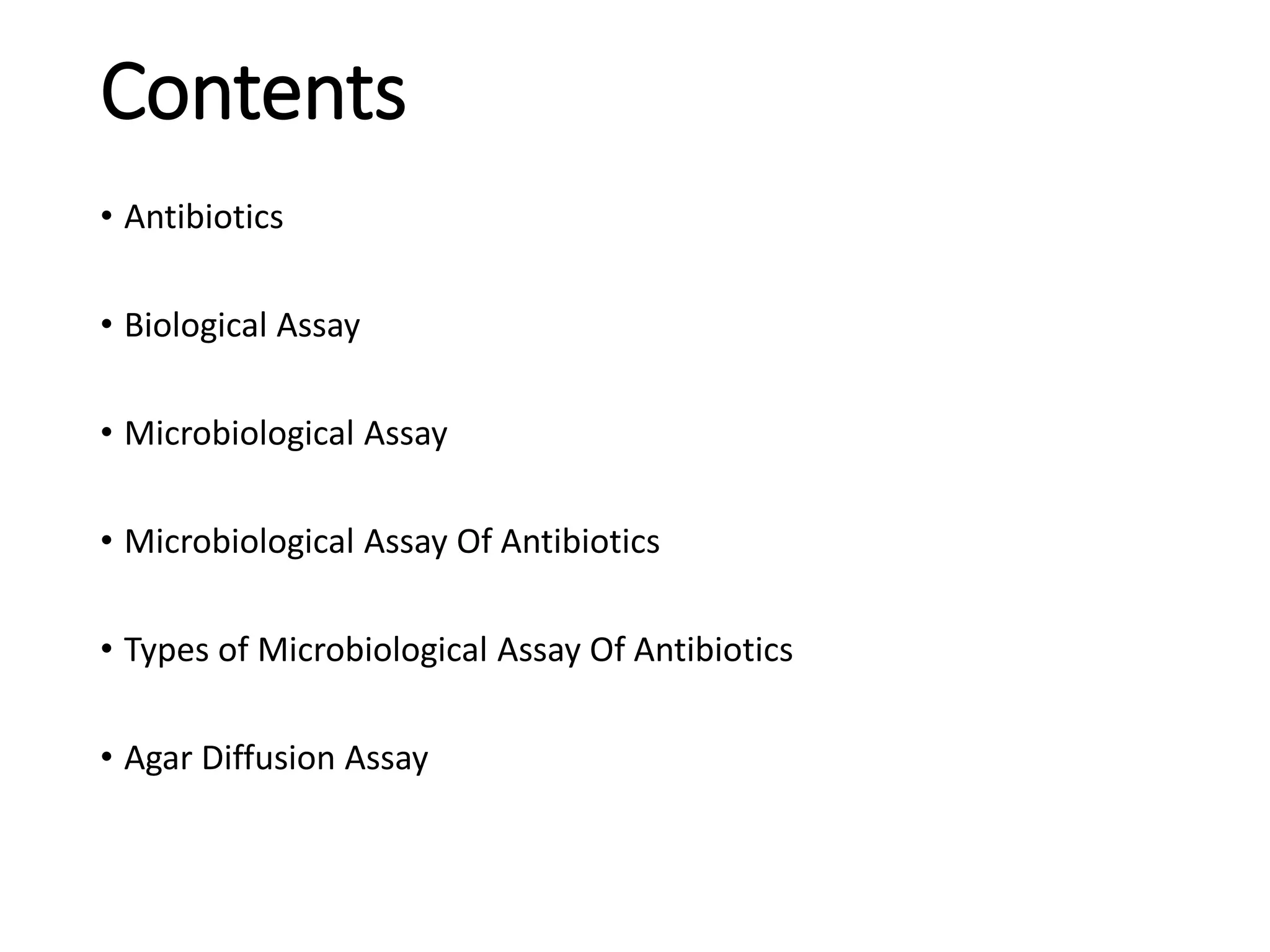 Microbiological assay of antibiotics PPT