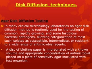 Microbiological culture sensitivity test | PPTX