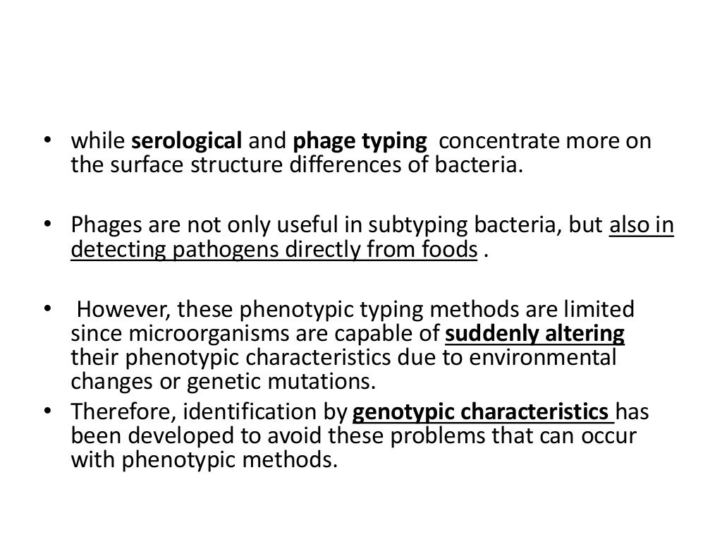 Microbiological examination of food
