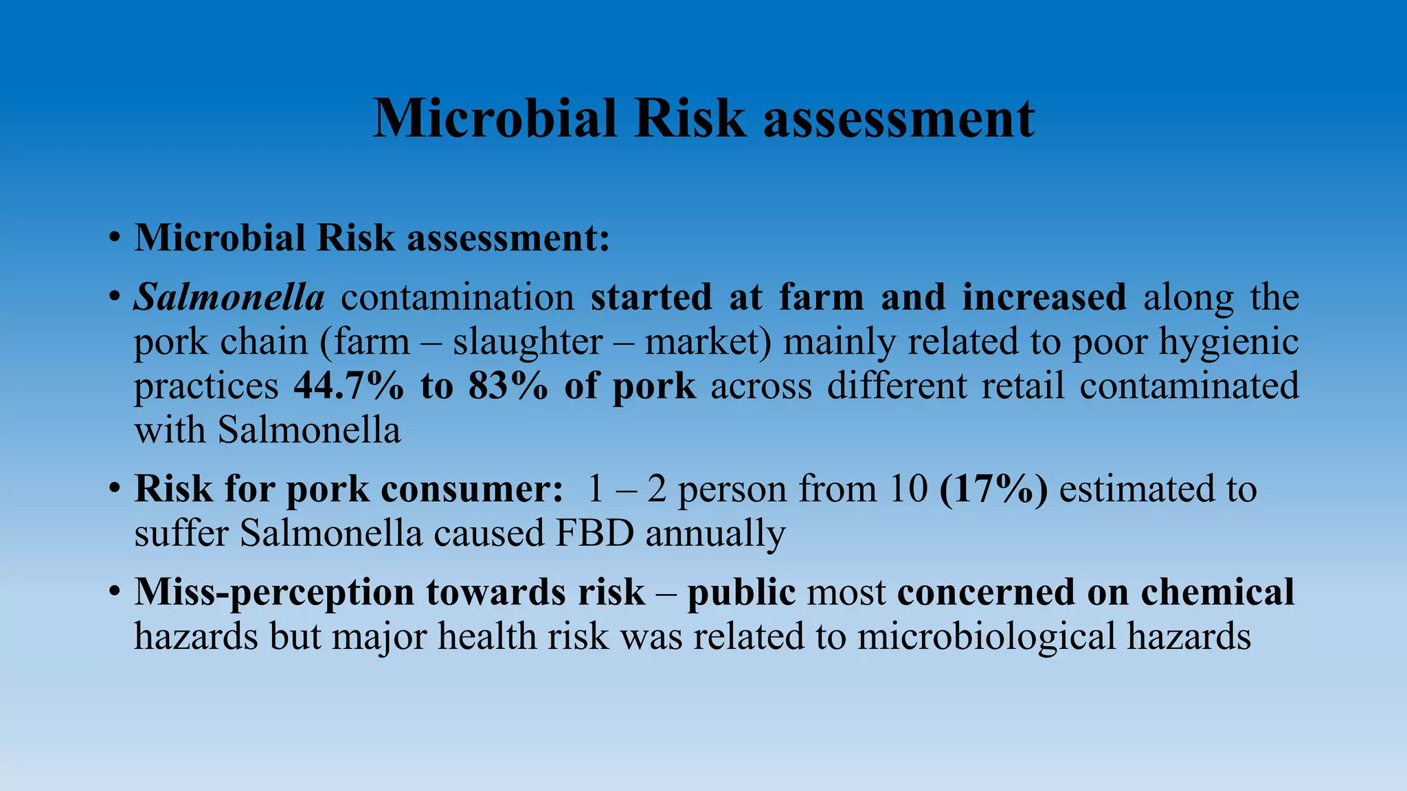 Microbiological risk assessment on food borne pathogens | PPT | Free ...