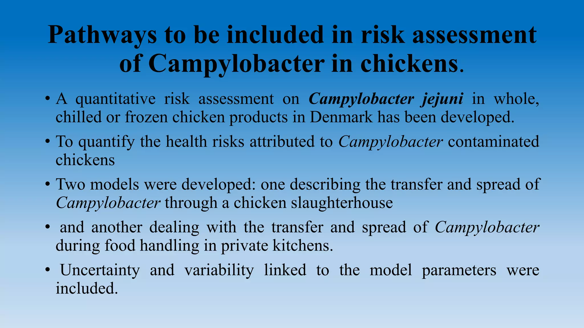 Microbiological risk assessment on food borne pathogens | PPTX