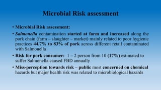 Microbiological Risk Microbiological risk assessment on food borne pathogens | PPTX