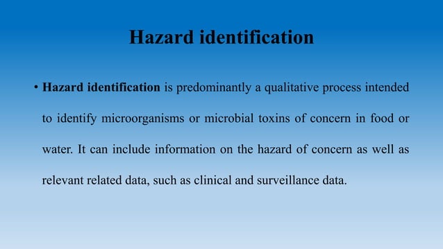 Microbiological risk assessment on food borne pathogens | PPTX