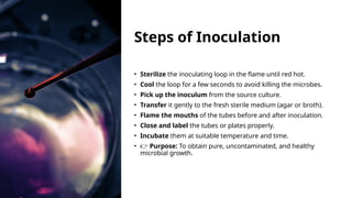 Microbiological techniques inoculation & growth monitoring.pptx