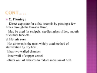 MICROBIOLOGY.pptx unit Vmethods of control and destruction of microbes ...